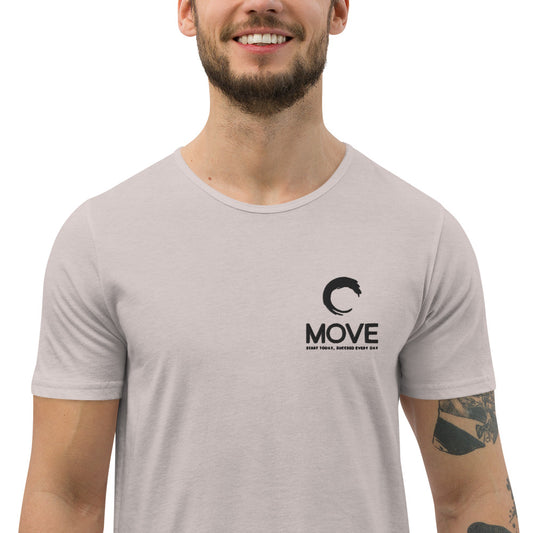 T-shirt à ourlet arrondi pour hommes